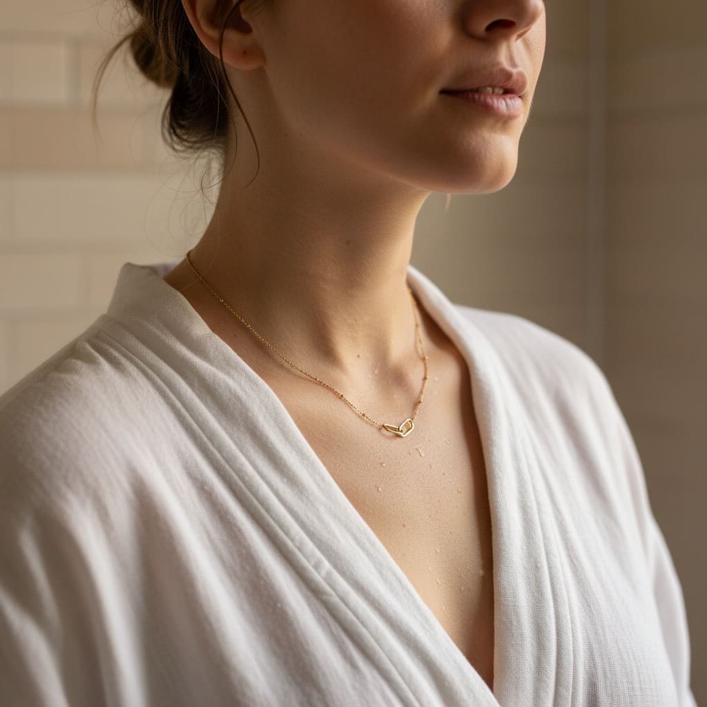 Ticao Link: minimalistyczny naszyjnik z podwójnym ogniwem - Pearlippines Biżuteria