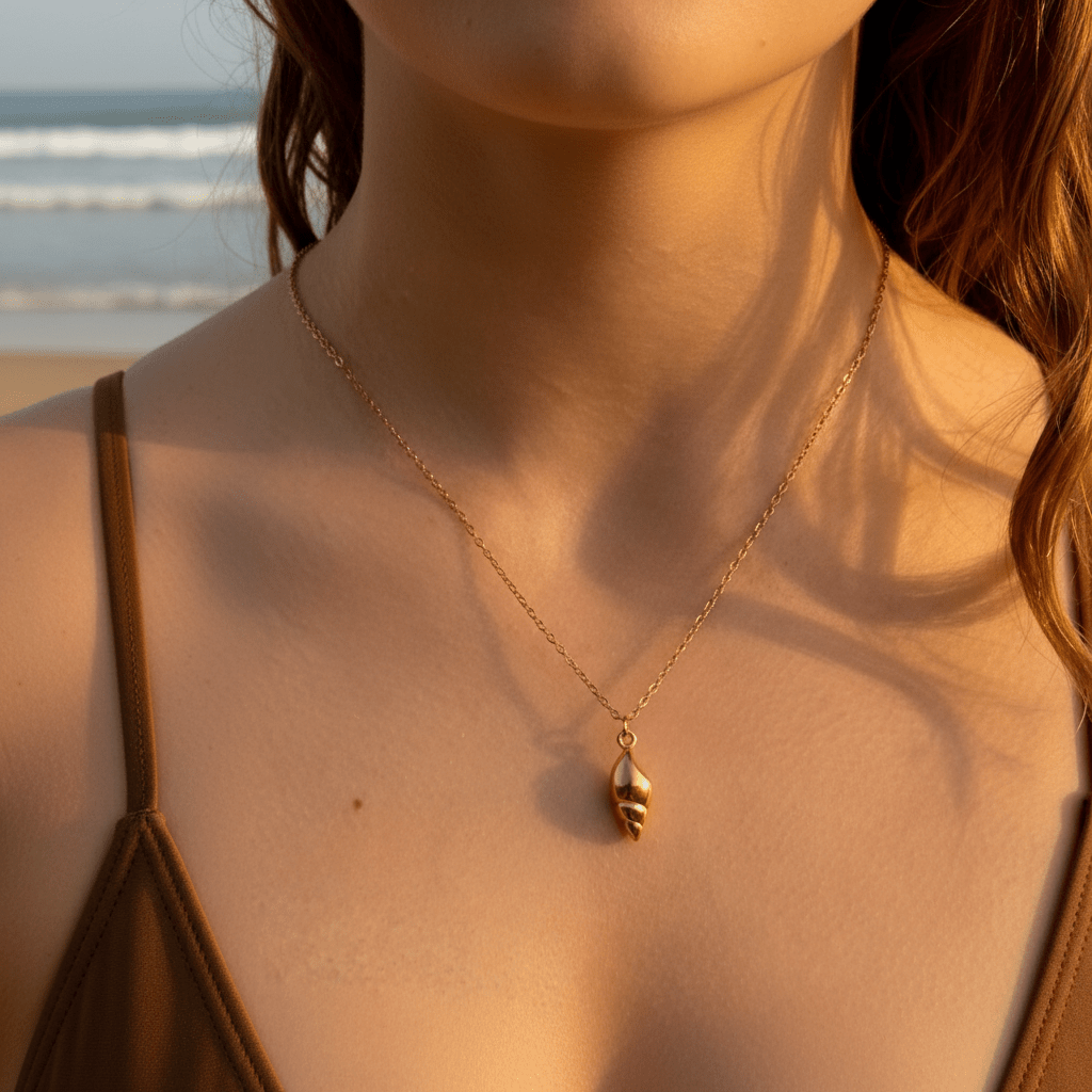 Trumpet Shell: naszyjnik z muszlą trąbkową - Pearlippines Biżuteria