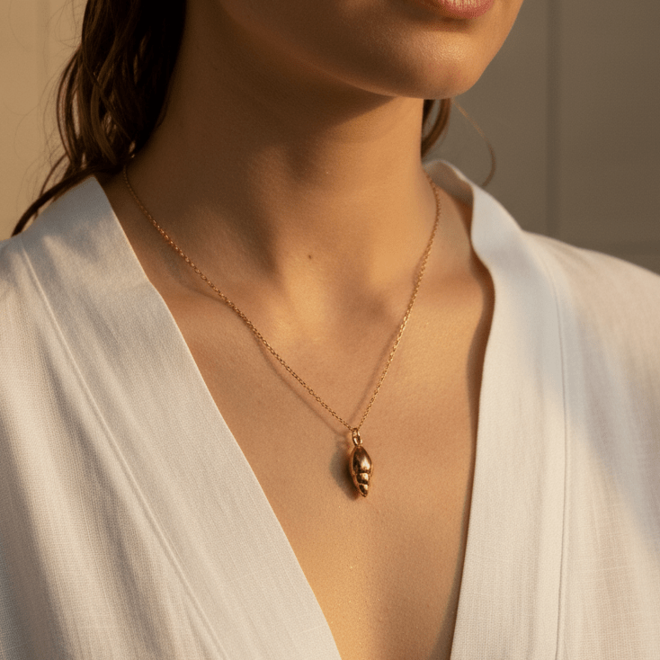 Trumpet Shell: naszyjnik z muszlą trąbkową - Pearlippines Biżuteria