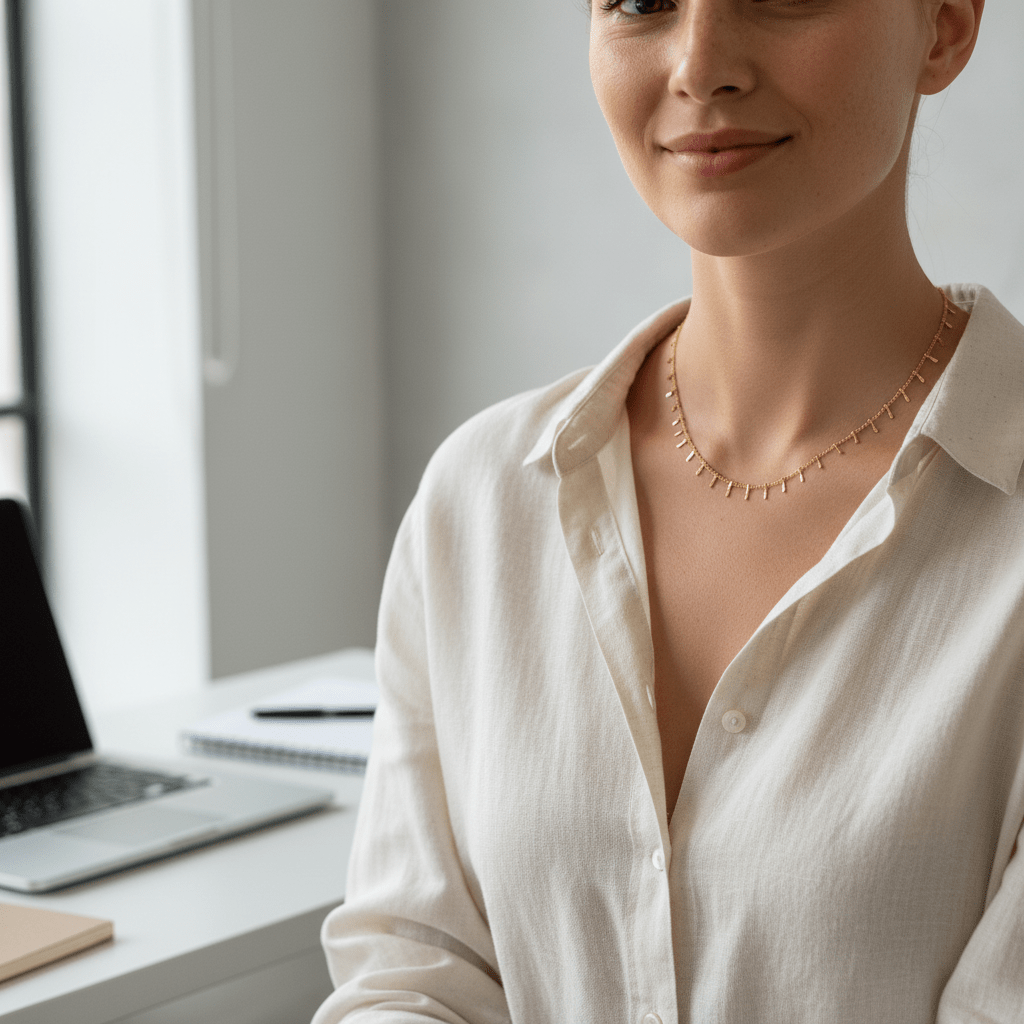 Wyjątkowy naszyjnik z drobnymi promieniami - Pearlippines Biżuteria